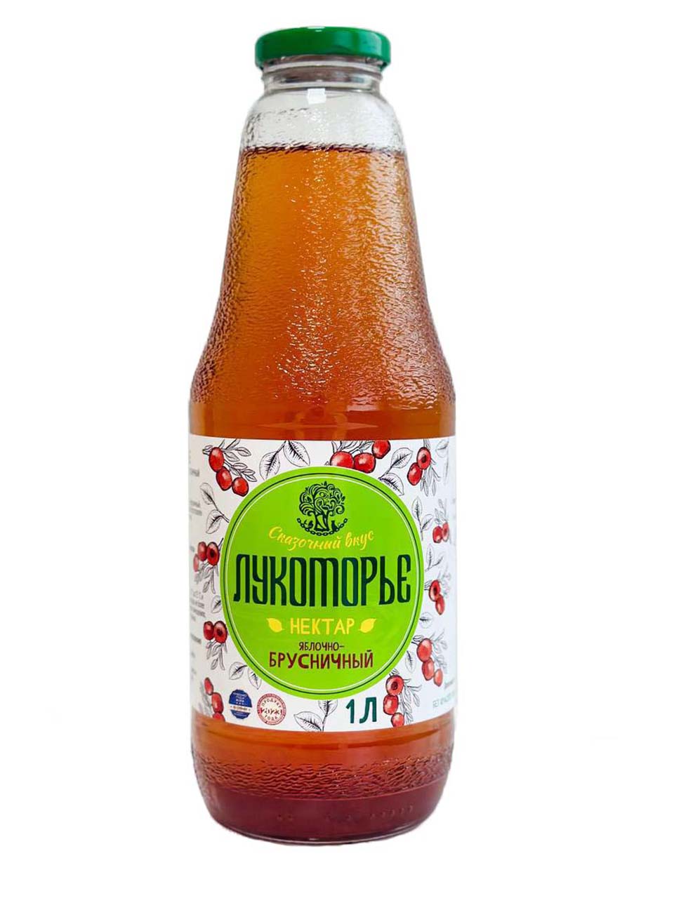яблочно-брусничный нектар
